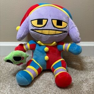 Vibrant Jester Plush Toy with Multicolor Design